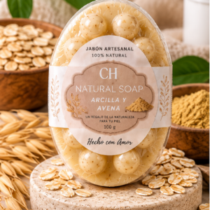 arcilla avena con etiqueta